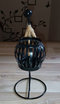 Dekorační kovový svícen Afričan - 4