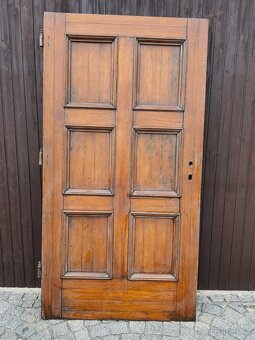 Zámecké Dubové dveře min. 100let staré - 4