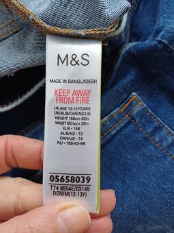 Nové džegíny Marks & Spencer vel. 12-13 let - 4