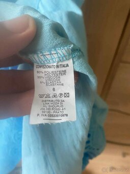 Blankytně modré nové šaty vel. 48/50 - 4