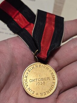 Pamětní medaile na připojení Sudet - 4