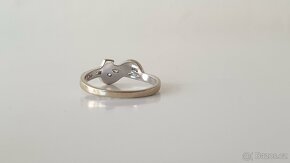 Prsten bílé zlato - 4