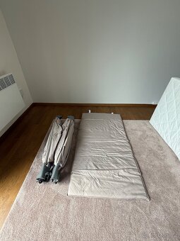 Dětská postýlka ZOPA skládací Lely Sand Beig + matrace - 4