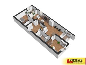 Moravany, byt OV 4+1zahrada, pergola, garáž, bazén - byt - 4