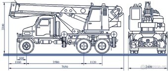 Pronájem jeřábu Praga V3S - 4