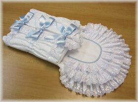 Krajková zavinovačka s čepičkou - 4
