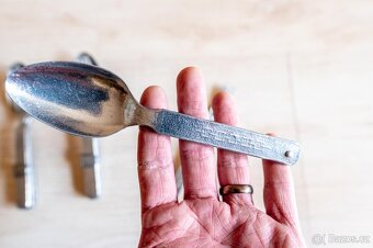 3 x sada hornického skládacího příboru ze 30.–40. let - 4
