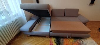 Rozkládací sedací souprava ve skvělém stavu - 4