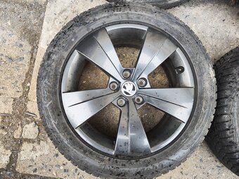 17"zimní alu sada Triton 5x112 origo Škoda Superb 3 Passat  - 4