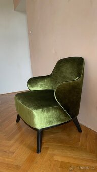 Nové designové křeslo z odolného sametu - 4