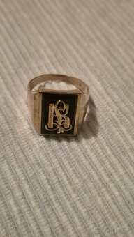 Starožitný prsten zlato 585/1000 9,07g - 4