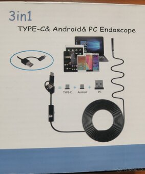 Endoskopická kamera 3v1 (USB / MicroUSB / USB-C) - 4