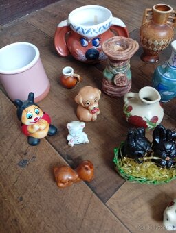 Keramika,sloni, různé keramické drobnosti - 4