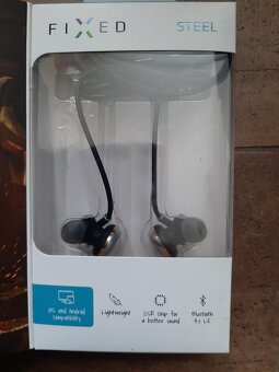 Fixed Bluetooth sluchátka Steel, A2DP, černá, nová - 4