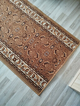 hnědý vzorovaný běhoun 2 ks - 4