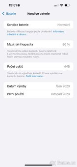 Prodám Apple IPhone 15 Pro Max 256 GB bílý titan - 4