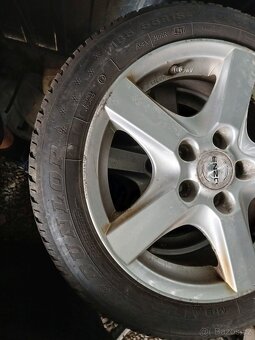ALU kola ENZO 5x100 + zimní pneu 185/55 R15 - 4
