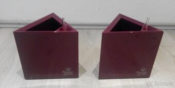 Samozavlažovací designové květináče – 2 stejné kusy - 4