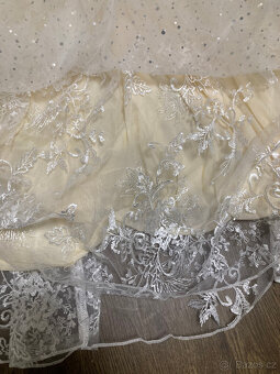 svatební krémové šaty vel 38 NOVÉ - 4