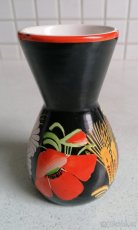 Starožitný chodský keramický talíř J. Frei Klenčí 1950, váza - 4