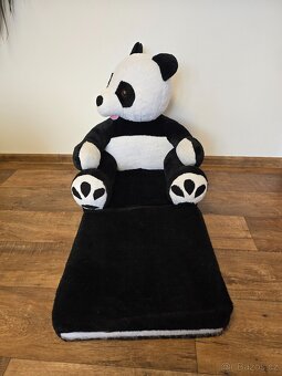 Dětske rozkladaci křesílko panda - 4