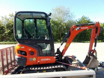 114,700Kč - minibagr - 2014 Kubota KX 018-4 s přívěsem - 4