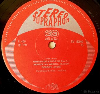 Dlouhohrající gramofonová deska Supraphon 33 ot./min - 4