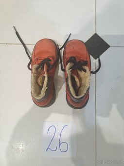 Dětské zimní kožené botičky vel. 26 zn. ESSI - 4