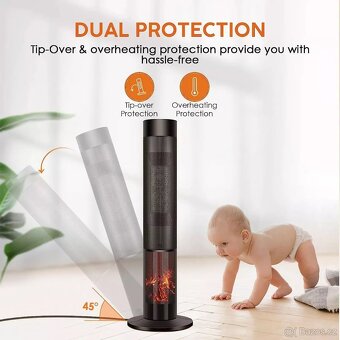 Oscilační elektrický ohřívač s 3D plamenem - 4