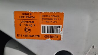Dětská autosedačka Britax Romer King II - 4