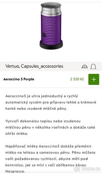 Šlehač mléka nespresso aeroccino 3 - 4
