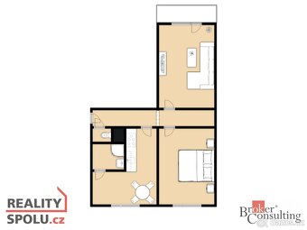Pronájem, byty/2+1, 58 m2, U Váhy 1192, 51741 Kostelec nad O - 4