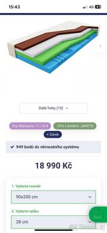 Zdravotní matrace 90x200 - 4