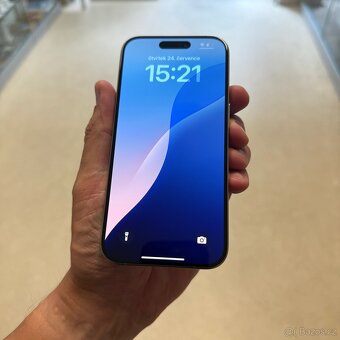 iPhone 15 Pro 128GB natural, 100% baterie, bez škrábance - 4