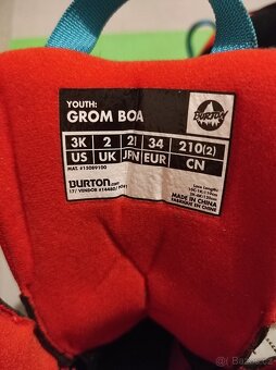 snowboardové boty Burton grom boa 33-34 - 4