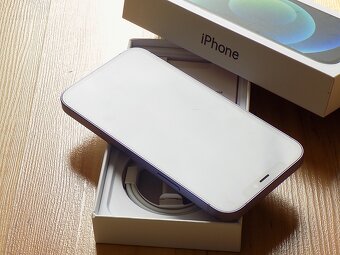 APPLE iPhone 12 128GB Purple - ZÁRUKA - TOP STAV - 100%BAT. - 4