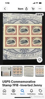 1918 error znamka obracena jenny - 4