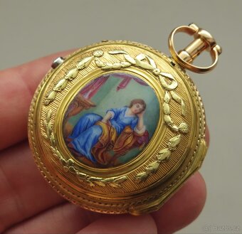 Zlaté kapesní hodinky špindlovky - 4