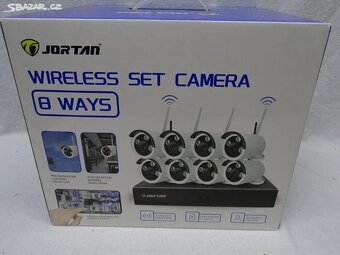 JORTAN Bezdrátový 1024P NVR bezpečnostní kamerový set 4 kame - 4