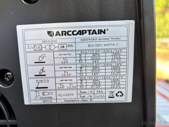 MIG/MAG svářečka ArcCaptain MIG200 s příslušenstvím - 4