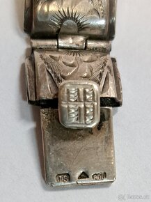 Stříbrný lamelový náramek AG 800, 23,36g - 4
