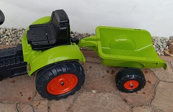 šlapací traktůrek Claas 410 arion s přívěsem - 4