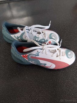 Dětské tenisky Puma evoSPEED 4.3 Graphic FG Jr, Football - 4