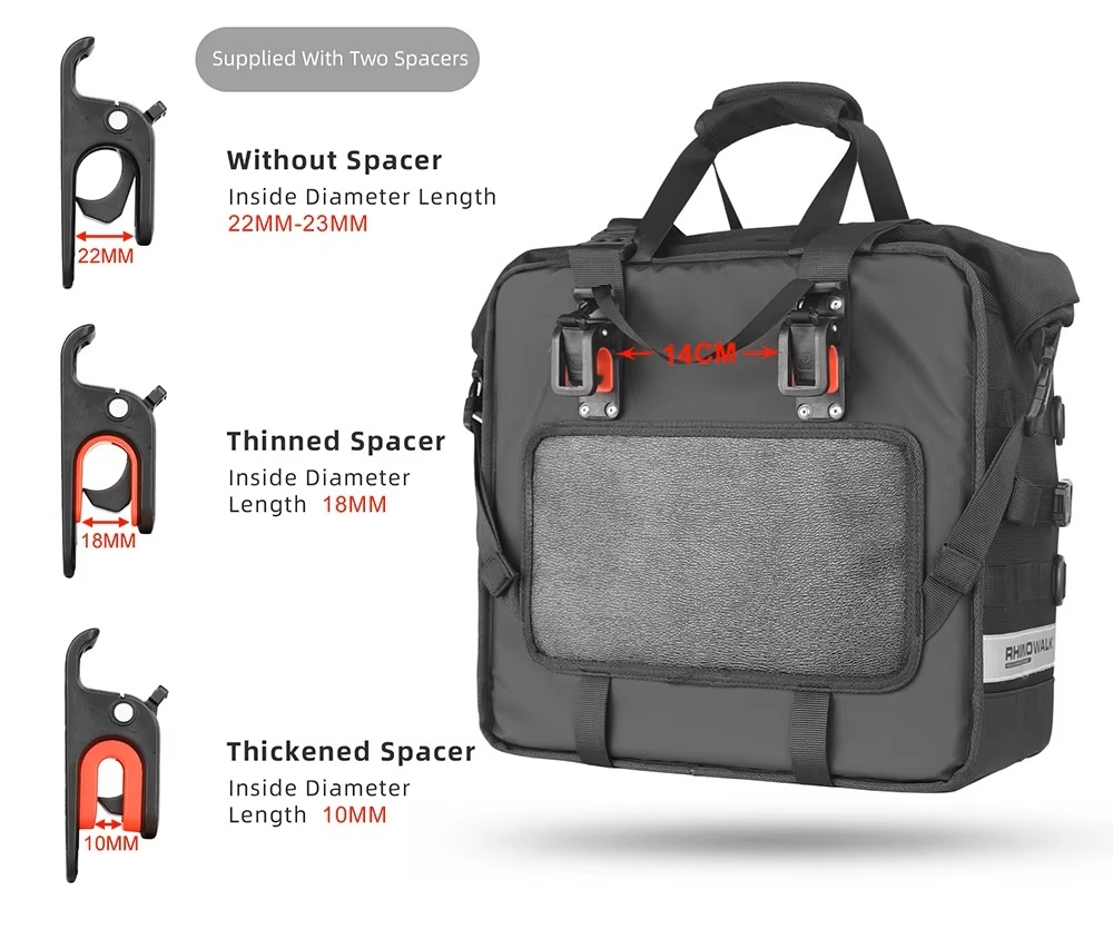 Boční tašky (Textilní "kufry" na motocykl) 2 ks - 5