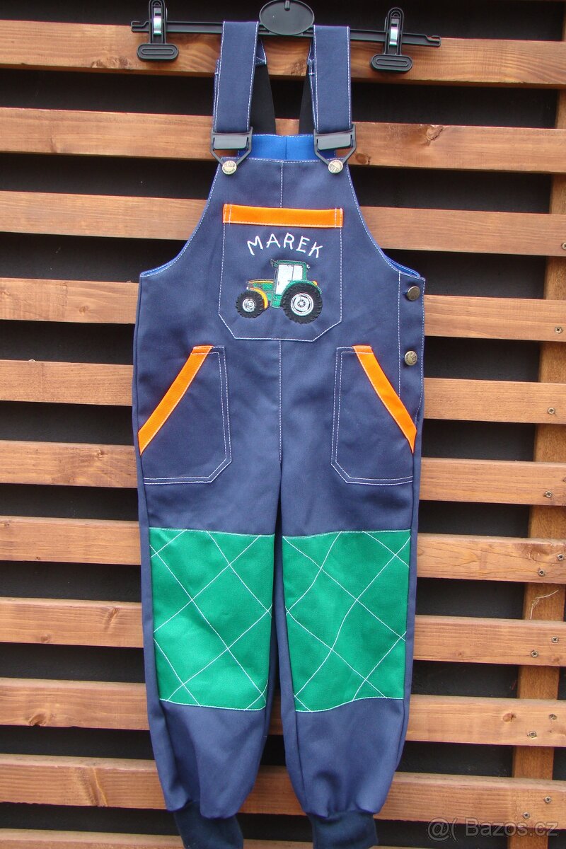 Dětské montérky s laclem od vel.92-152 - 5