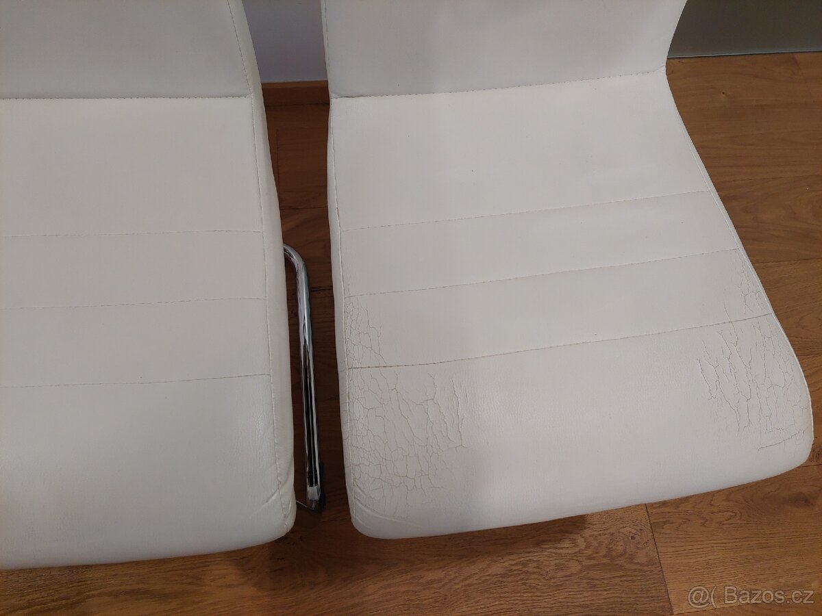 Koženkové jídelní židle - 5