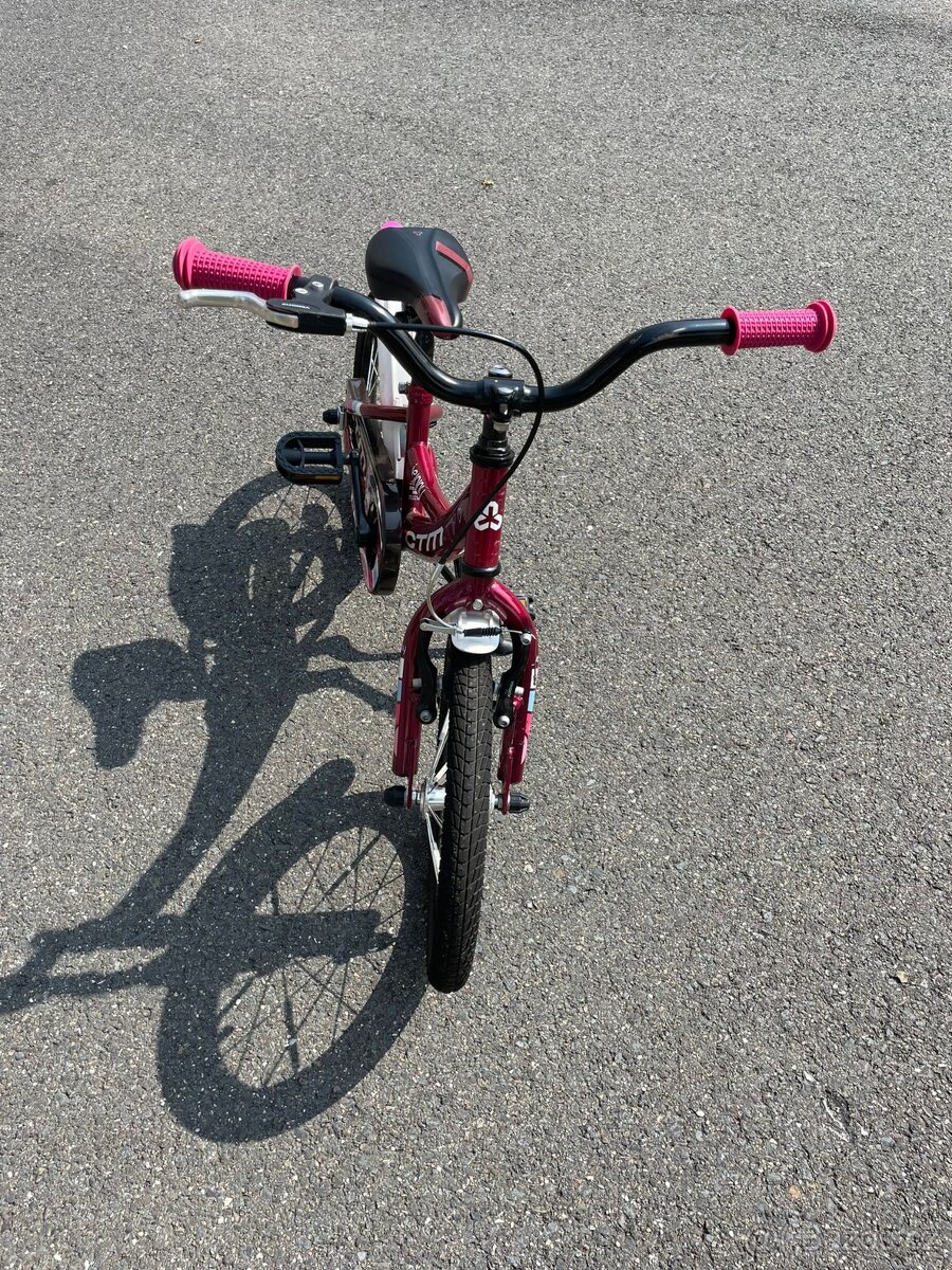 dětské dívčí kolo ctm 16" s přídavnými kolečky - 5