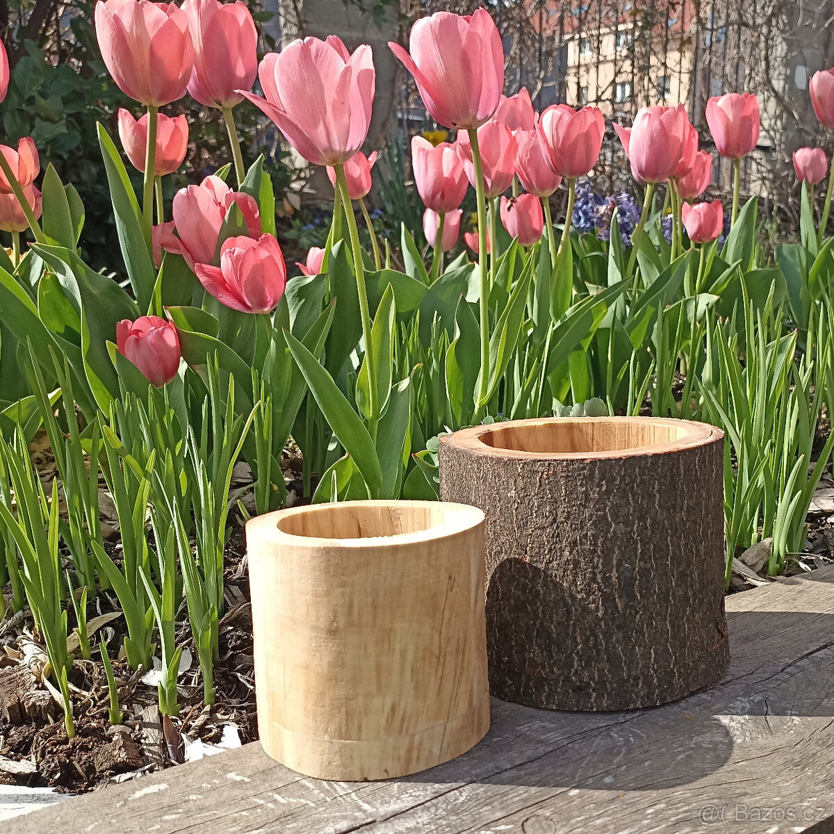 dřevěné dekorace- domečky - 5