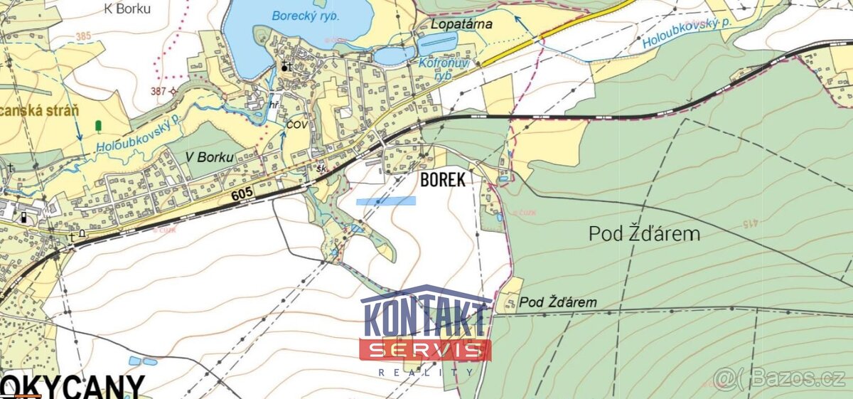 Prodej podílů 1/2 na pozemcích v k.ú. Borek u Rokycan a Roky - 5