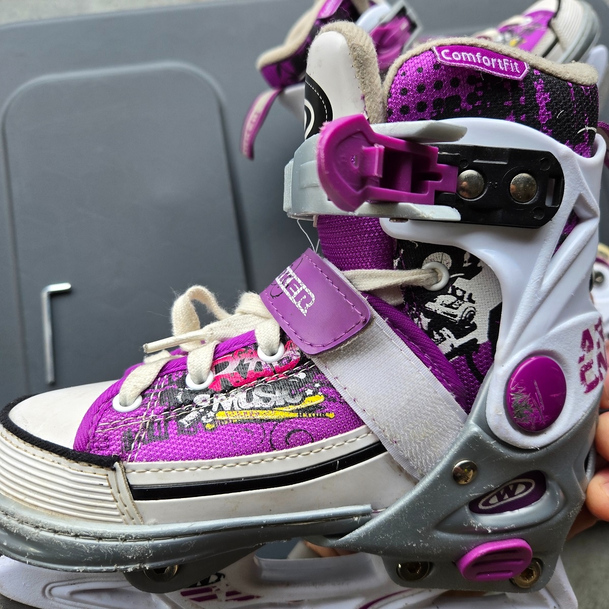 Dětské brusle WORKER 2v1, vel. 29-32 - kolečkové/inline - 5